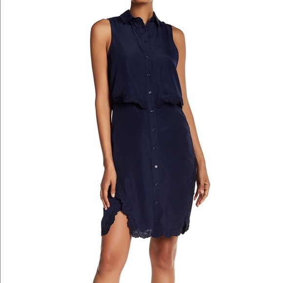 Parker Dresses & Skirts - Parker NWT overlay shirt button down dress 💙